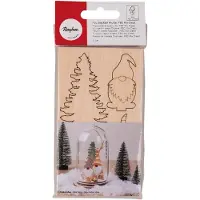 Dripio Holz-Steckteile Kabouter, 2er-Set, 8,4 cm, 6 cm ø, natur