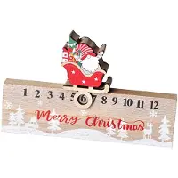 Dripio Holz-Adventkalender mit beweglichen Blöcken, Weihnachtsdeko