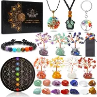 Dripio Adventskalender 2026, 24 Überraschungen mit 7 Chakra-Kristallbäumen