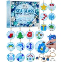 Dripio Bastel-Adventskalender 2026 mit Seeglas, 24 Teile