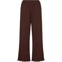 Hunkemoller Pyjama-Hose Loose Pointelle Braun