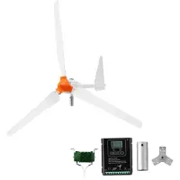 Vevor 1500W 24V Horizontale Windkraftanlage mit Wind- &amp; Solar-Hybridregler