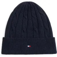 Tommy Hilfiger Beanie "ESSENTIAL CABLE BEANIE" Regular fit mit Markenlogo