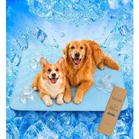 Sonstiges Kühlmatte Hund selbstkühlend waschbar Blau 107x71 cm