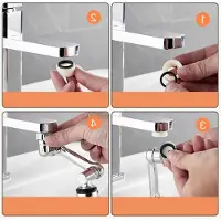 Markenlos 1080° drehbarer Wasserhahnverlängerung - Universeller wassersparender Aerator mit 2 Modi, multifunktionale Küchenarmatur für Bad- und Küche