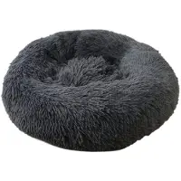 Sonstiges Hundebett Katzenbett Flauschig Rund aus Plüsch 60CM Dunkelgrau