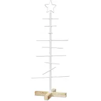 Syfax Metall-Weihnachtsbaum mit Ständer KUOPIO 90 cm Stahl Weiß