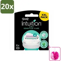 Wilkinson 20 x Intuition Sensitive Care Ersatzklingen für empfindliche Haut - Sparpackung - 20 Stücke