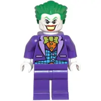 LEGO Minifigur The Joker - Medium Azure Vest, Lime Bow Tie, Large Smile (dim017)