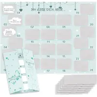 Dripio Adventskalender zum Freirubbeln, 24 Aufgaben, 27x36 cm, für Paare