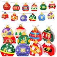 Dripio Adventskalender zum Befüllen, 24 Boxen mit Aufklebern und Band