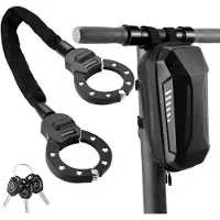 Markenlos E-Scooter Handboei Schloss 6mm, Fahrradschloss mit Schlüssel, Diebstahlsicher und Wasserdicht, Geeignet für E-Scooter, Fahrräder und Motorräder