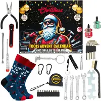 Dripio Adventskalender 2025 – 24-teiliges Handwerkzeug-Set für Männer