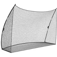 StarTech.com Golftrainingsnetz - Tragbares Schlagnetz - Maße 305 x 93 x 217 cm - Nylon - Schwarz - Für drinnen und draußen - Einfache Montage