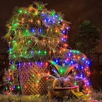 Peviasot Lichterketten LED Netz Lichterkette 200 LEDs 3×2 m Bunt IP44 8 Modi mit Memory für Garten Balkon Weihnachten