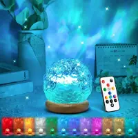 Vivitar LED Nachtlicht Aurora-Kristalllampe 18 Farben, Stimmungsbeleuchtung für Schlafzimmer Partybeleuchtung, Geschenk für Kinder und Erwachsene