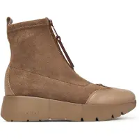 Hispanitas für Damen. HI265104 Stiefeletten aus Leder Montana beige (40), 3 bis 5 cm, Reißverschluss, Lässig, Taupe