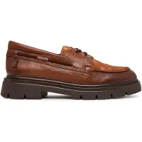 Hispanitas für Damen. BHI265185 Braune Newyork Lederschuhe (40), 1 bis 3 cm, Keine, Lässig