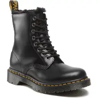 Dr. Martens Damen Winterstiefeletten/ Schnürstiefeletten Schwarz Glattleder Größe: 38