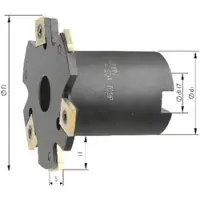 Format Scheibenfräser mit Bund ø100 x 6mm Z 10
