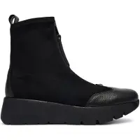 Hispanitas für Damen. HI265104 Stiefeletten aus Leder Montana schwarz (37), 3 bis 5 cm, Reißverschluss, Lässig