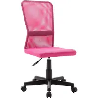 Merkloos Rosa Bürostuhl mit Netzrückenlehne und Höhenverstellung