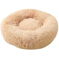 Sonstiges Hundebett Katzenbett Flauschig Rund aus Plüsch 110CM Gold