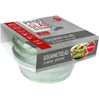 Weck 3er Set Gastropack 300 ml Gourmetgläser , ohne Deckel 76126