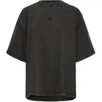 Ichi Longtop "Damen Kurzarm-Bluse IHMAKKIE", Damen, Gr. L, schwarz (schwarz, schwarz), Obermaterial: 100% Baumwolle CO., Tops Longtop