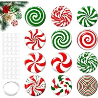 Merkloos Weihnachtsdekoration Lollipops, bunt, 17 cm, 12 Stück, für den Weihnachtsbaum
