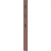 Germania Garderobenpaneel "Ameca", braun (toffee), B:15cm H:170cm T:3cm, Holzwerkstoff, Metall, Garderobenpaneele, Garderobenpaneel, 15x 70x3 cm, für schmale Flure, ausklappb. Haken, Made in Germany