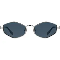 Karl Lagerfeld Women's Sunglasses KL365S - Silver with Solid Blue Lens