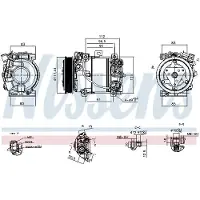 Nissens Kompressor, Klimaanlage ** FIRST FIT ** 891261