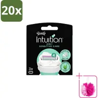 Wilkinson 20 x Intuition Sensitive Care Ersatzklingen für empfindliche Haut - Sparpackung - 20 Stücke
