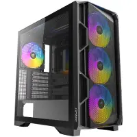 Antec AX-1000 ARGB Gaming E-ATX, ATX, Micro-ATX, ITX Mid Tower PC Gehäuse, schwarz
