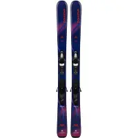 Dynastar - Ski Set inkl. Bdg. - Pack skis all-mountain - M-Menace Team + Kid 4 2027 - Kindergröße 122 cm - Violett