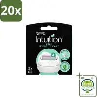 Wilkinson 20 x Intuition Sensitive Care Ersatzklingen für empfindliche Haut - Großpackung - 20 Stücke