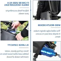 Markenlos Wasserdichte Fahrradtasche für Gepäckträger, 6 Liter, mit Schnellverschluss und Schultergurt, ideal für Fahrräder, Seitentaschen und