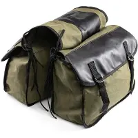 Merkloos Omgoods – Wasserdichte Canvas-Satteltaschen für Motorräder, ideal zur Aufbewahrung