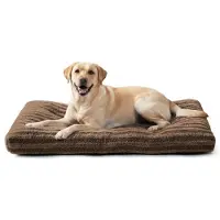 Sonstiges Hundebett Waschbar Flauschig Dunkelbraun 90x60x9cm