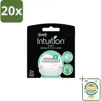 Wilkinson 20 x Intuition Sensitive Care Ersatzklingen für empfindliche Haut - Vorratspackung - 20 Stücke
