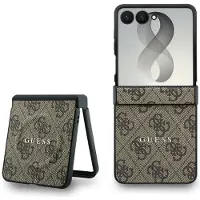 GUESS PU Leather 4G Magnetic Case für F776B Samsung Galaxy Z Flip8 - brown