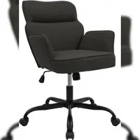 CLP Bürostuhl Amado Stoff Stoff HBT: 86x62x68 cm dunkelgrau