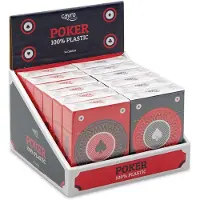 Toy Planet Poker Plastikkartenspiel Silber Silber One Size