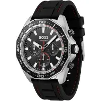 HUGO BOSS Energy Herrenuhr Chronograph silber schwarz HB1513969