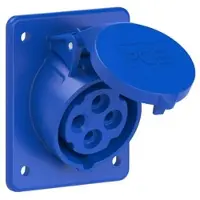 Pce 414-9f8 CEE-Anbausteckdose schräg (80x97mm) 16A 4p 9h IP44/IP54 4149f8