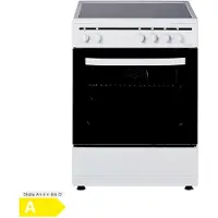 PKM EH4-60 GK6 Elektroherd, Weiß, 56 l Volumen, 60 cm Breite, , Ober-/Unterhitze + Umluft, 4 Kochfelder