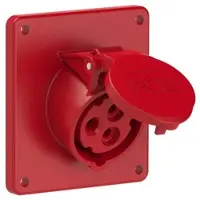 Pce 413-9f9 CEE-Anbausteckdose schräg (92x100mm) 16A 3p 9h IP44/IP54 4139f9