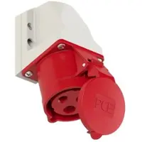 Pce 123-9k CEE-Wandsteckdose (kompakt) 32A 3p 9h IP44 1239k