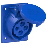 Pce 414-9 CEE-Anbausteckdose schräg (70x85mm) 16A 4p 9h IP44/IP54 4149